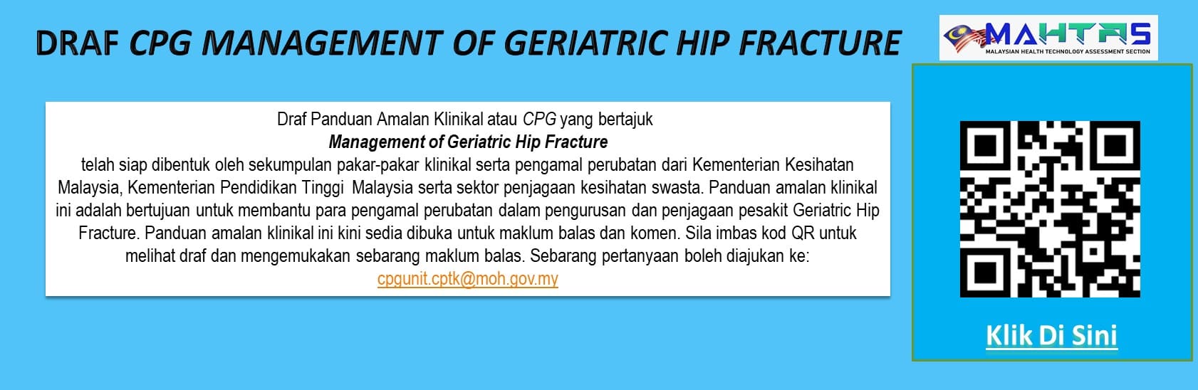 CPG Management of Geriatric Hip Fracture (GHF)